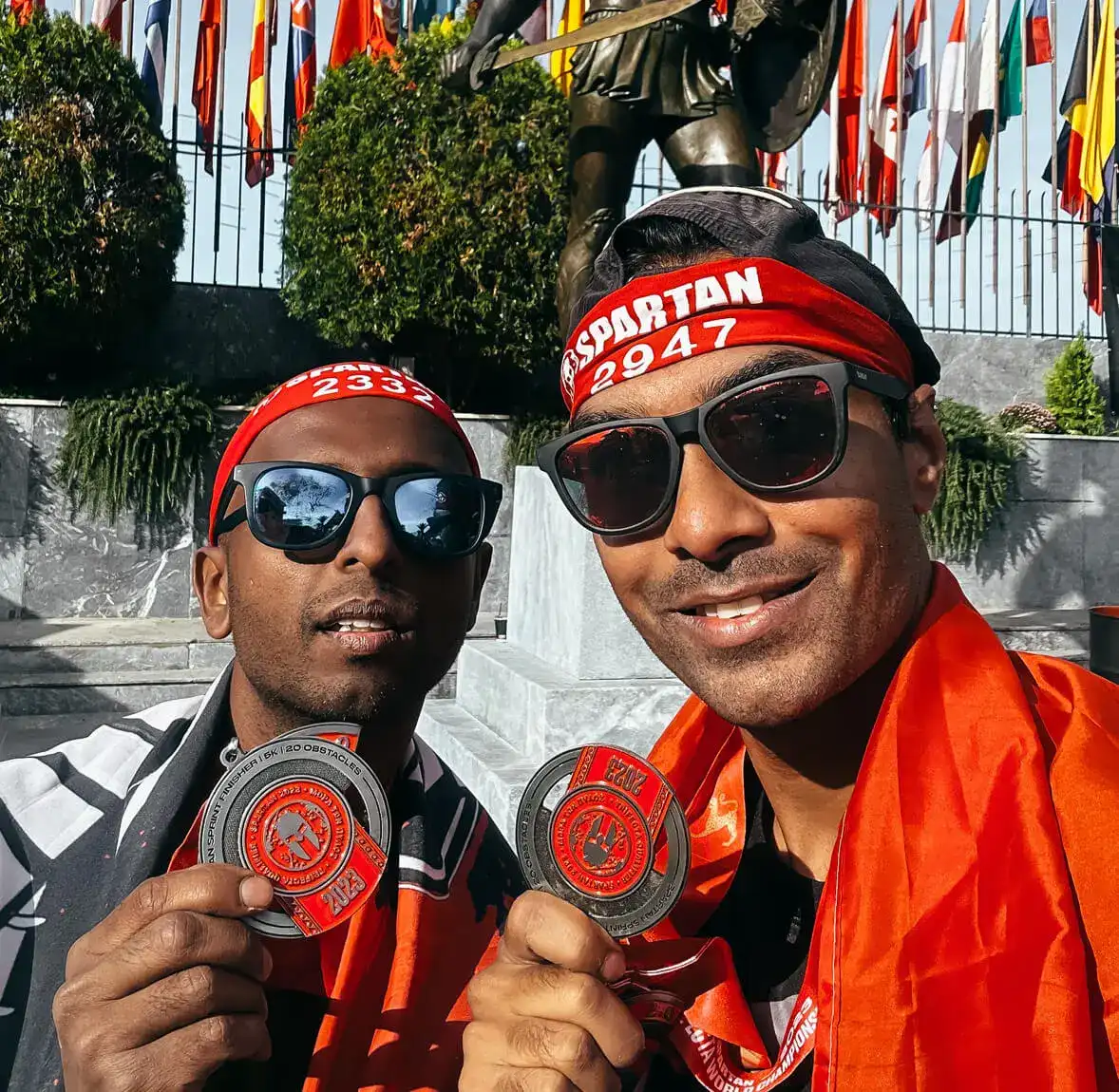 Two Singaporean Indians participate in Greece hurdle race